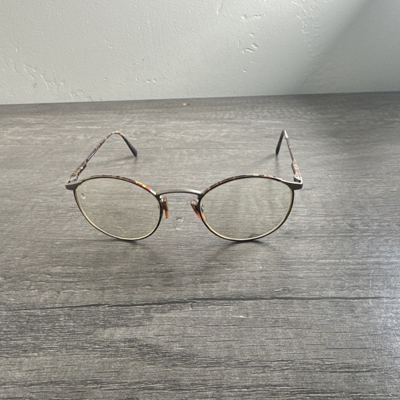 Giorgio Armani Eyeglasses 163 808 Tortoise Circle FRAMES ONLY 49-19 135 Vintage