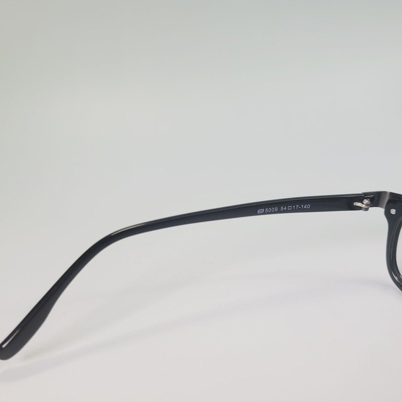 BANUOKE 5009 54-18 140 rectangular eyeglasses black silver metal full rim gallery