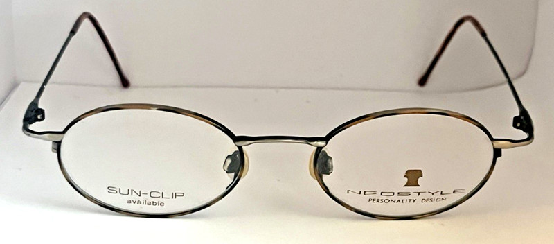 Neostyle College 86 Tortoise Pewter Oval Eyeglasses Frame 47-18 Germany