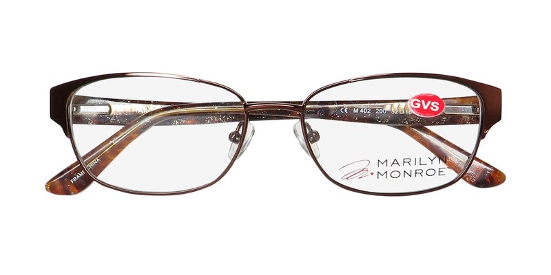 NEW MARILYN MONROE M402 GLASSES WOMENS METAL & PLASTIC CAT EYE 52-16-135 gallery