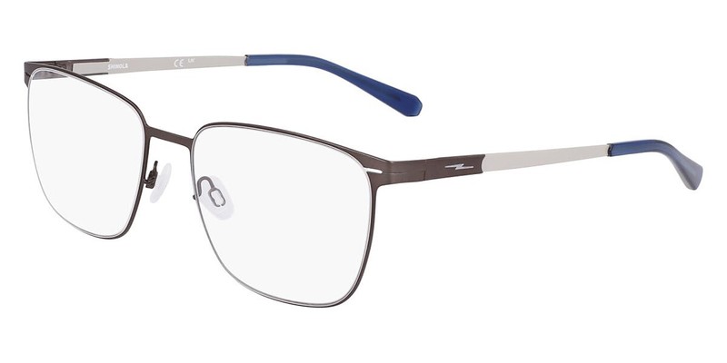 NEW Authentic Flexon SHINOLA Eyeglasses SH31000 Satin Gunmetal/silver w/ Case