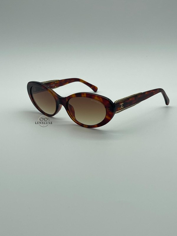 NEW CHANEL 5515 Women’s Tortoise Oval Sunglasses – 100% Authentic Acetate Frame gallery