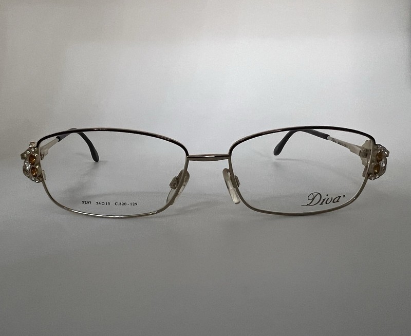 Authentic Diva Women Eyewear Eyeglasses M5297 S54[]15-129 Made in Italy gallery