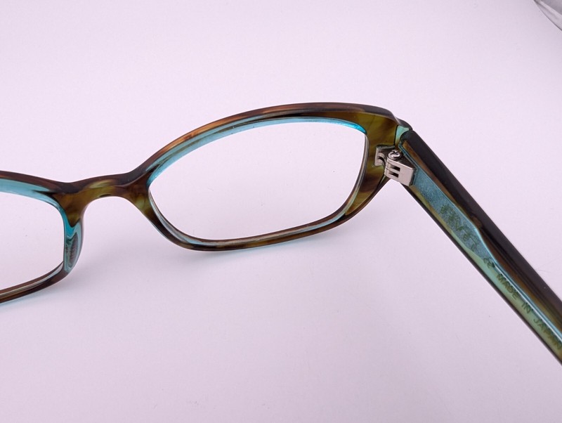 Bevel Eyeglasses, Frames Only, 3596 Match BM, 50-17-..., Plastic, Japan gallery