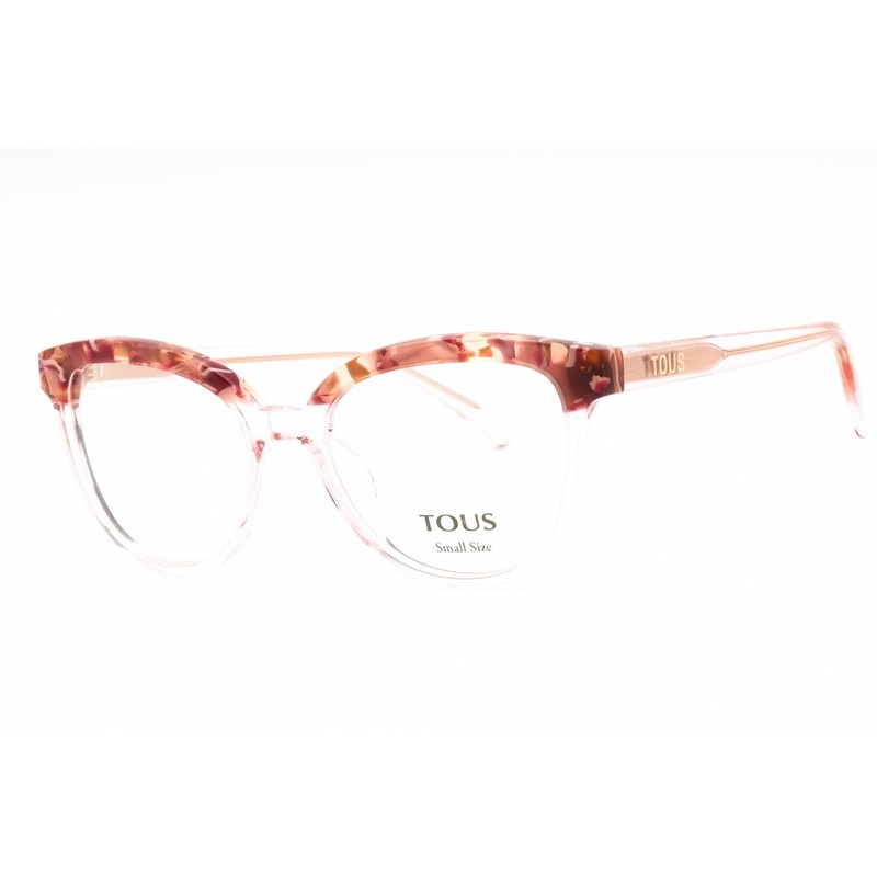 Tous Women’s Eyeglasses Shiny Transparent Pink Full Rim 53mm Frame VTOB93V 06MH