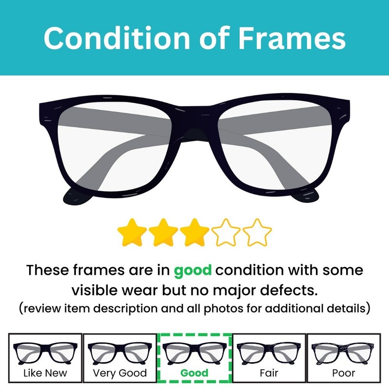 Ernest Hemingway 4617 TLB Turquoise/Black 48-17-135 Eyeglasses FRAMES ONLY -GOOD gallery