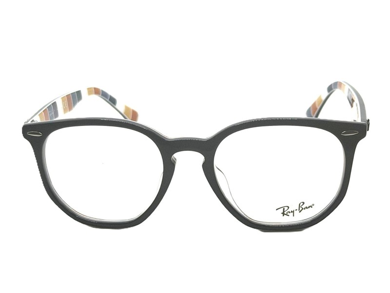 RAY BAN RB 7151F 8091 POLISHED DARK BLUE UNISEX EYEGLASSES 52MM 19 145 gallery