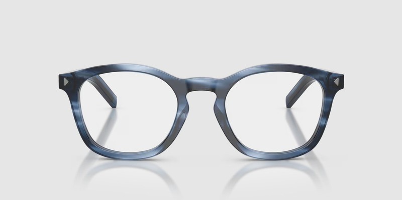 PRADA PR C04V 26F1O1 Striped Blue Demo Lens 51 mm Men's Eyeglasses gallery