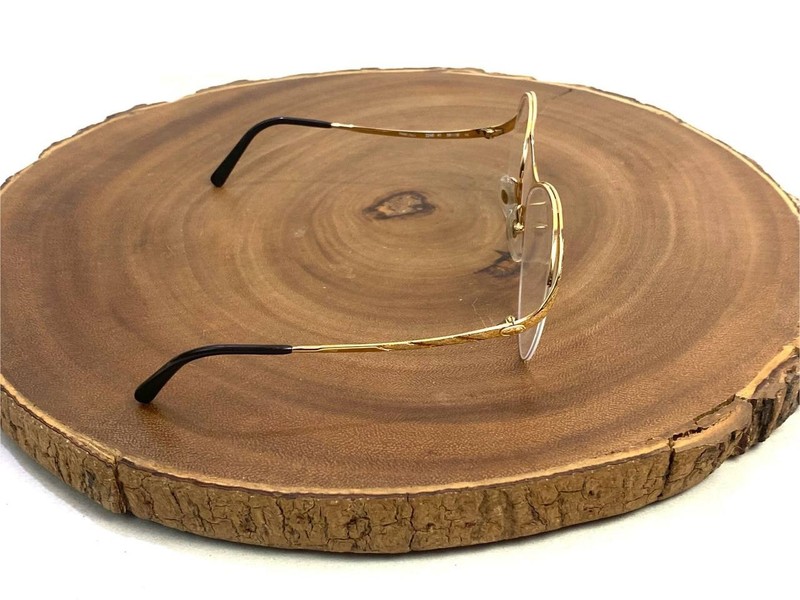 Christian Dior Eyeglass 2240 Frame Only 58 18 125mm Gold Half Rim Made in Italy gallery