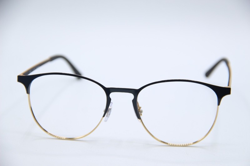 NEW RAY-BAN RB 6375 2890 BLACK GOLD AUTHENTIC EYEGLASSES 51-18 gallery