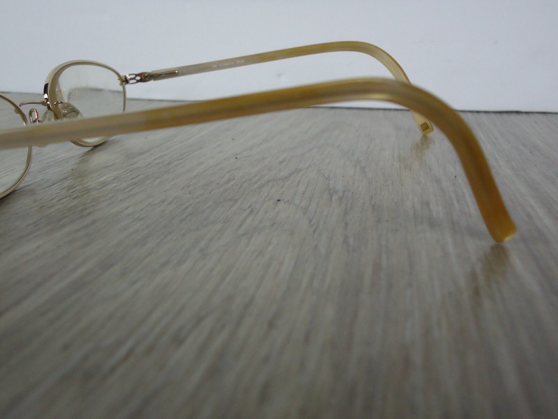 Liz Claiborne Glasses-Frames Only-L297 OFJ4 135 Ivory with Gold Toned Hardware gallery