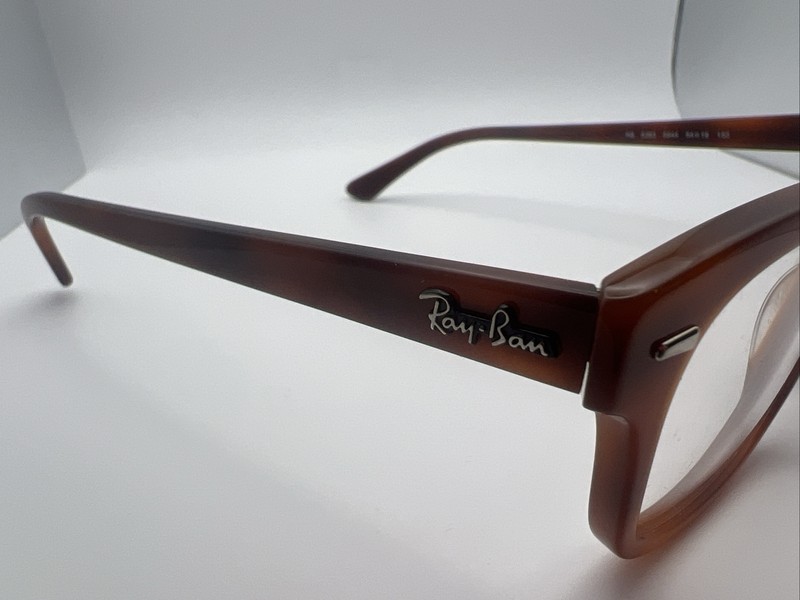 Ray-Ban RB5383 5944 54/19 150 Light Brown Eyeglass Frames WW852 gallery
