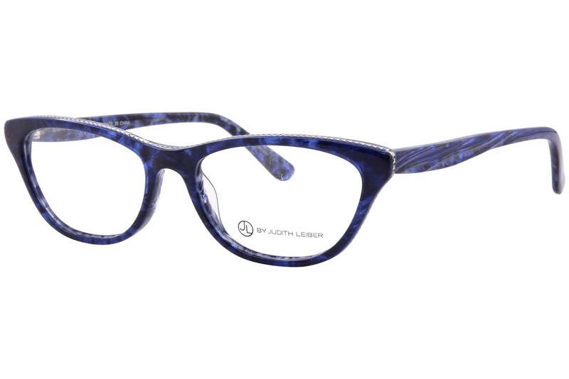 JL By Judith Leiber JL3015 Eyeglasses Women’s Denim Full Rim Cat Eye 52mm