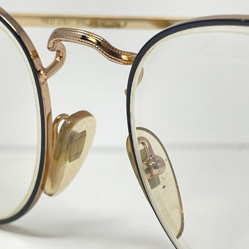 AO Safety Z87 Glasses Gold tone frame only with saddle bridge + Case 52-18-140 gallery