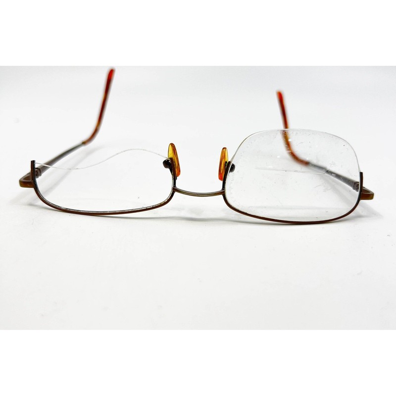 Windsor Eyeglass Frames Mens Brown Director 180 Xtreme Flex Metal 49mm