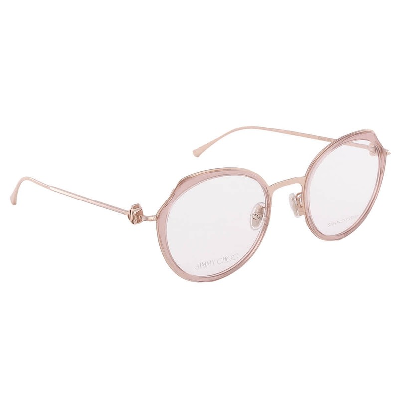 Jimmy Choo Demo Round Ladies Eyeglasses JC264/G 0W66 50 JC264/G 0W66 50