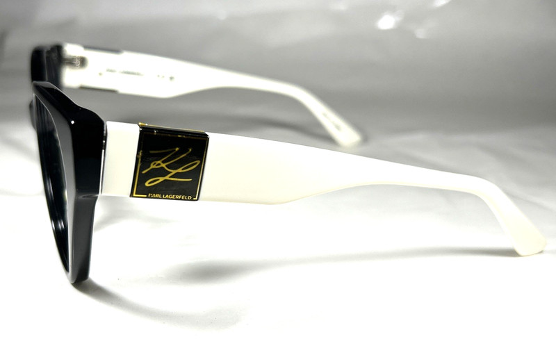 Karl Lagerfeld KL6053 004 Eyeglasses Frame Black White 6053, Size: 54-16-140 gallery