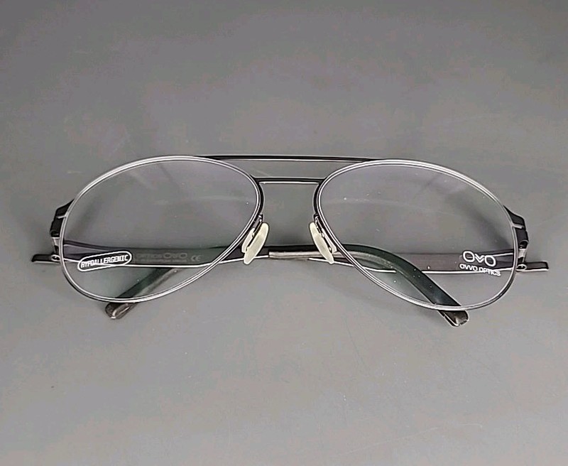 OVVO Optics 3692 Graphite Handmade Lightweight Titanium Eyeglass Frame 55/17/135 gallery