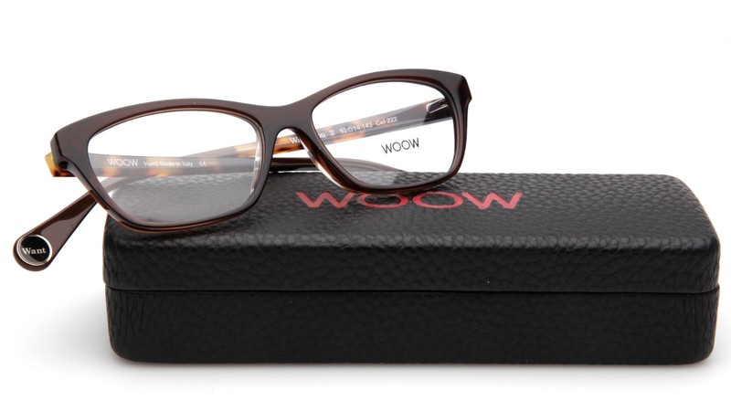 NEW WOOW Want You 2 Col 222 Chestnut Brown EYEGLASSES 52-14-143mm B33mm