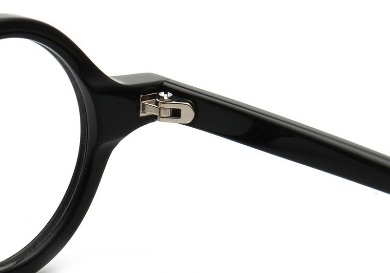Acetate Round Black Eyeglasses Women Men Retro Japanese Glasses Frames gallery