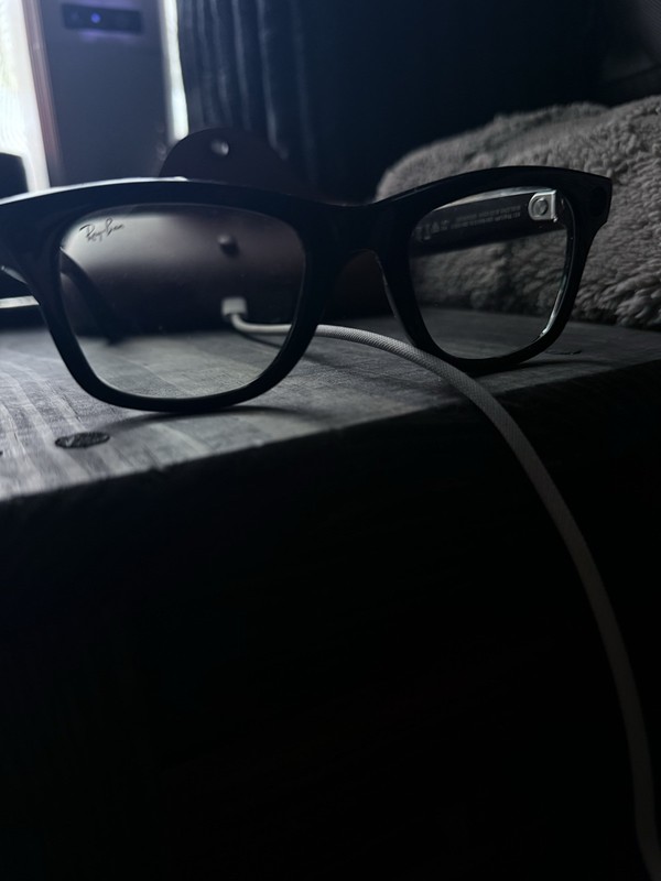 Ray-Ban Meta RW4006 Wayfarer Black Full Rim Eyeglasses Frames 50-22 150mm gallery