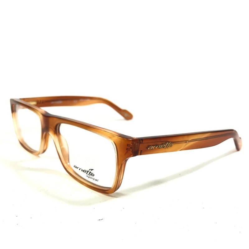 Arnette Eyeglasses Frames SUB 7061 1155 Clear Brown Square Full Rim 49-16-135 gallery