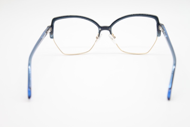 NEW CHAMPION MAEVE C03 BLUE GOLD AUTHENTIC EYEGLASSES 54-15 gallery