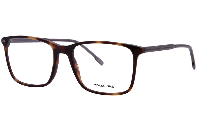 Moleskine MO1209-31 Eyeglasses Tortoise Full Rim Rectangle Shape 55mm
