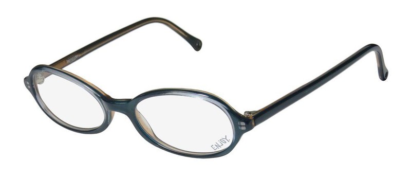 NEW ENJOY 2703 EYEGLASS FRAME PLASTIC UNISEX F VINTAGE FULL-RIM DESIGNER BLUE
