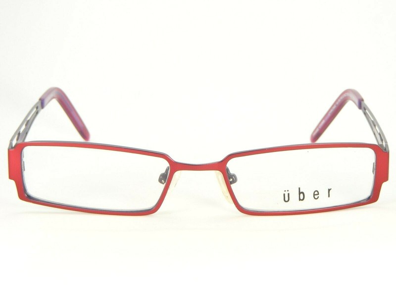 NEW Lido West Uber CHROME M. BURGUNDY/ M.VIOLET EYEGLASSES FRAME 50-17-135mm gallery