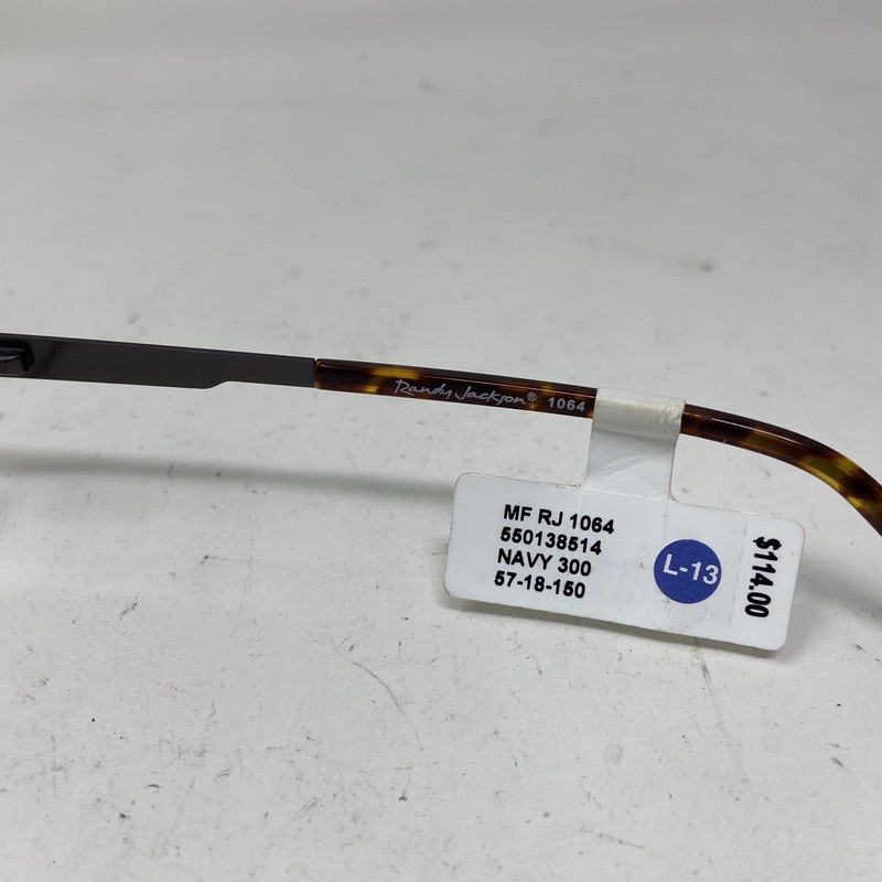 Randy Jackson Eyewear 1064 300 57-18-150 BLUE FLEX HINGE EYEGLASSES 280K gallery