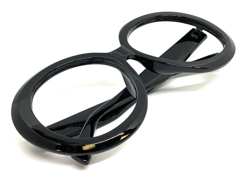 Oversize Exaggerated Retro Lensless Eye Glasses X-Large Round Frame Only NO Lens gallery