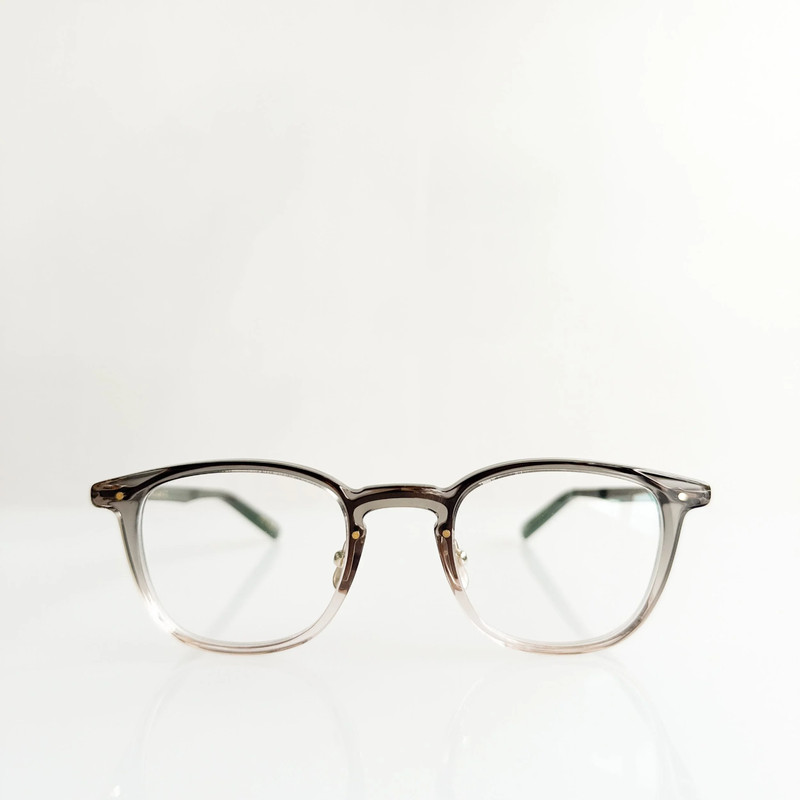 Yellows Plus – «Carol» – Frosty Gray Gradation/Gold – Japanese Glasses BRAND NEW