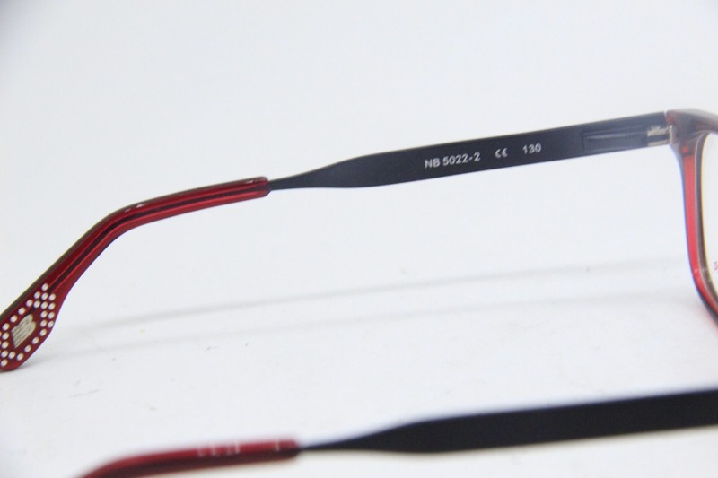 NEW NEW BALANCE NB 5022-2 BURGUNDY BLACK AUTHENTIC EYEGLASSES 49-14 gallery