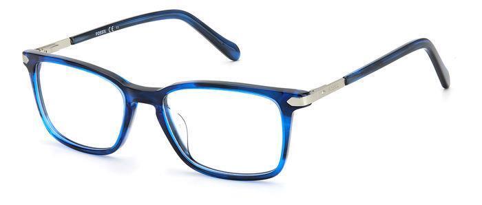 NEW Fossil FOS 7075/G 38I Blue Horn Eyeglasses 52/18/145