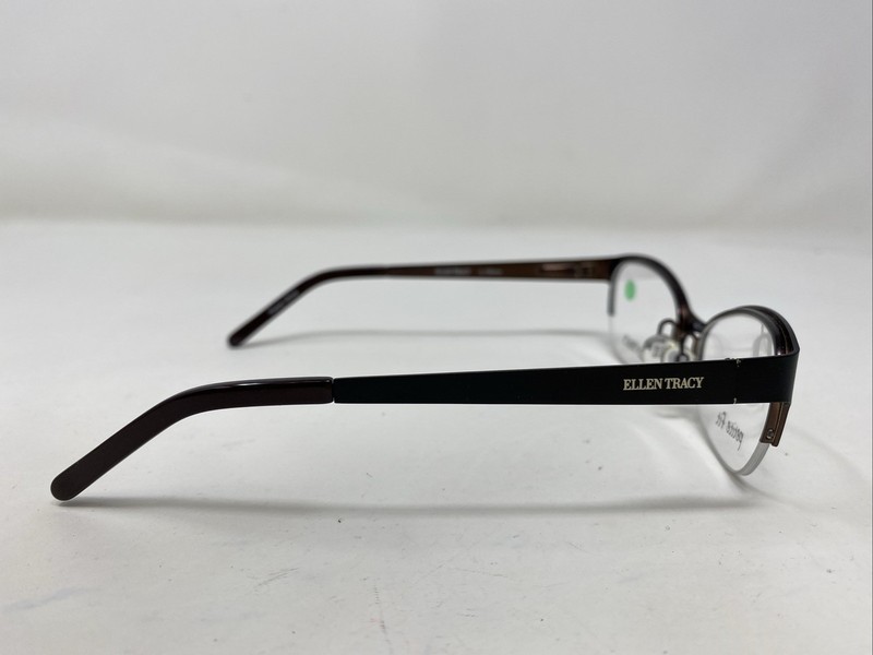 Ellen Tracy QUEBEC BLACK 48-16-125 Metal Half Rim Eyeglasses Frame BH35 gallery