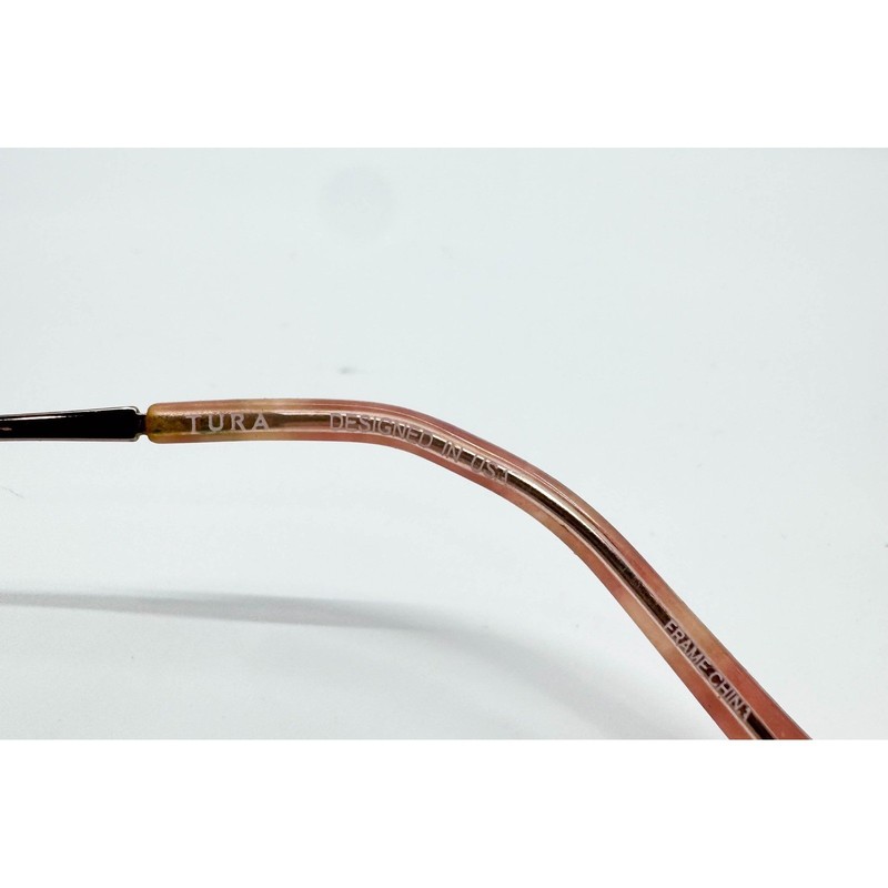 Tura Eyeglass Frames Womens Rose Gold R918 Filigree Temple 52-16-140 gallery