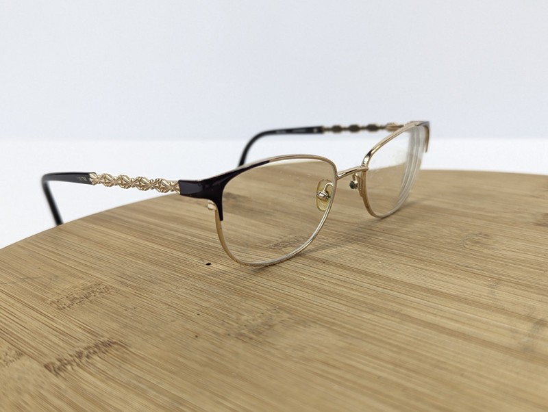 Bulova Caterbury Eyeglasses Gold Burgundy Frames Only Eyewear
