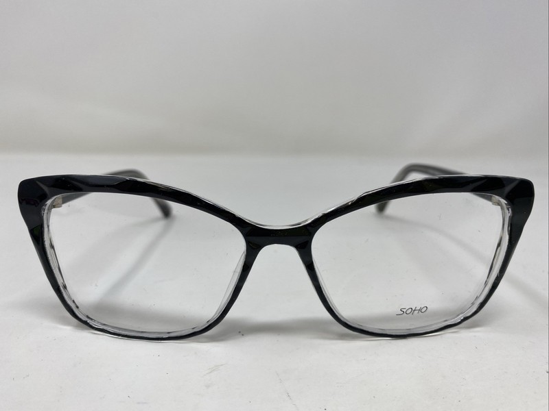 VE Soho SOHO 1065 Black Crystal 54-17-140 Full Rim Eyeglasses Frame C318