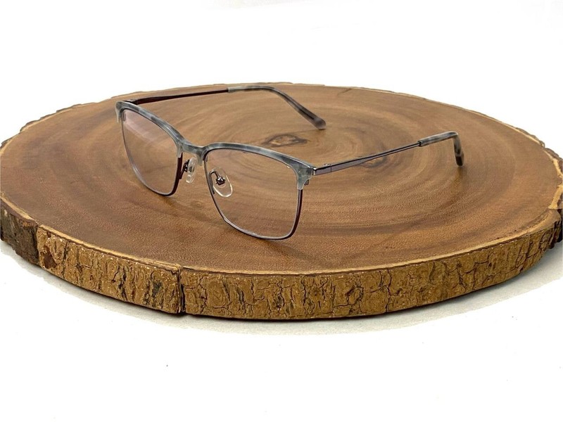 KIO YAMATO Eyeglasses Frames KP 202U Grey Purple 53 18 151 mm Made in Japan