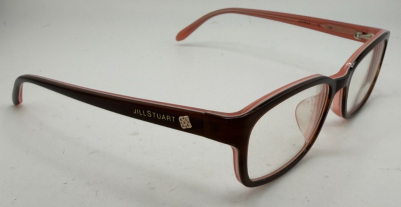 JILL STUART EYEGLASSES FRAMES ONLY JS60163Z-2 BROWN/PINK FULL RIM 51-17-135