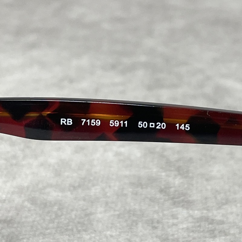Ray-Ban RB7159 5911 Sunglasses Red Brown Tortoise FRAMES ONLY 52-20-145 gallery