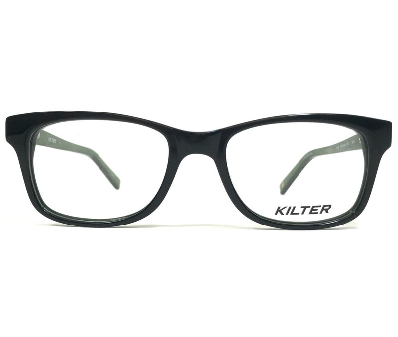Kilter Kids Eyeglasses Frames K4002 001 BLACK Green Square Full Rim 46-17-130