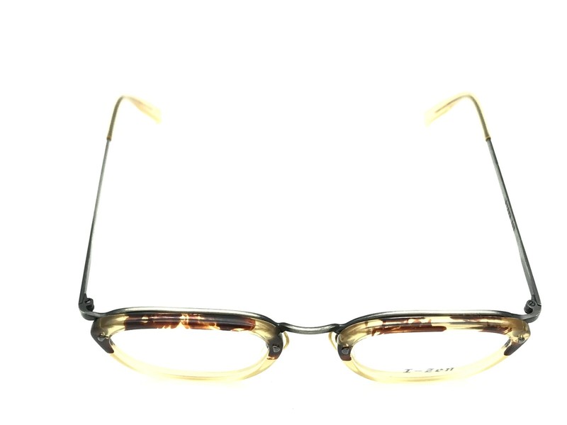 I-Zen MOD 106 46 Tortoise Antique Gold Eyeglasses Frames 46-22 140 Japan NEW gallery