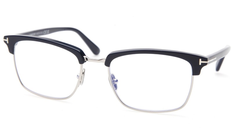 NEW TOM FORD TF5801-B 090 Blue Eyeglasses Frame 54-19-145mm B40mm Italy