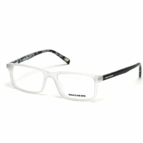 New KIDS Skechers SE-1185 027 Matte Crystal & Black Eyeglasses 47/16/140