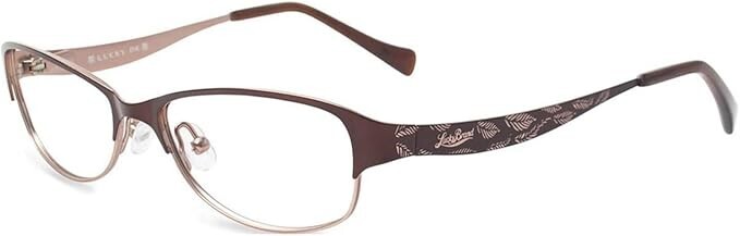 New Lucky Brand Kid’s Rx Eyeglasses Frame w Soft Case- Tickle Brown (49-15-130)