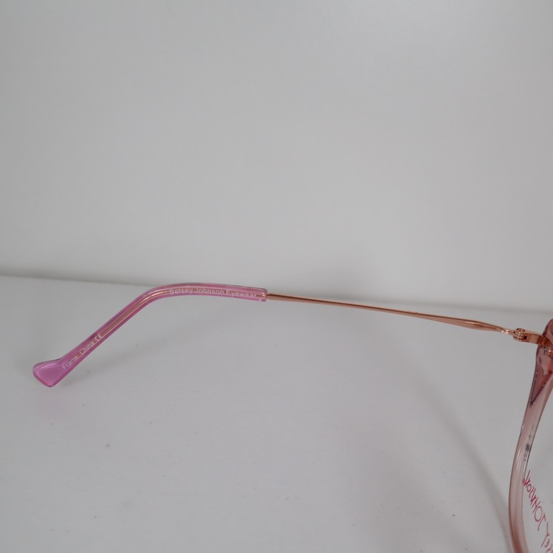 Betsey Johnson FLOWER POWER PNK Cat-Eye Eyeglasses Frames 52-16-140mm gallery