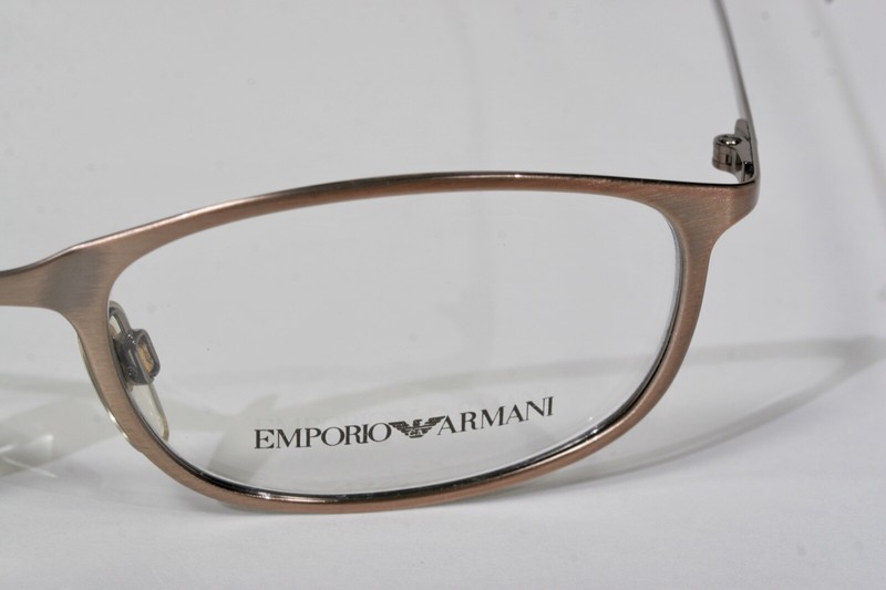 New EMPORIO ARMANI 103 1069 Metal Brushed Bronze 51-19-135 Eyeglasses #614 gallery