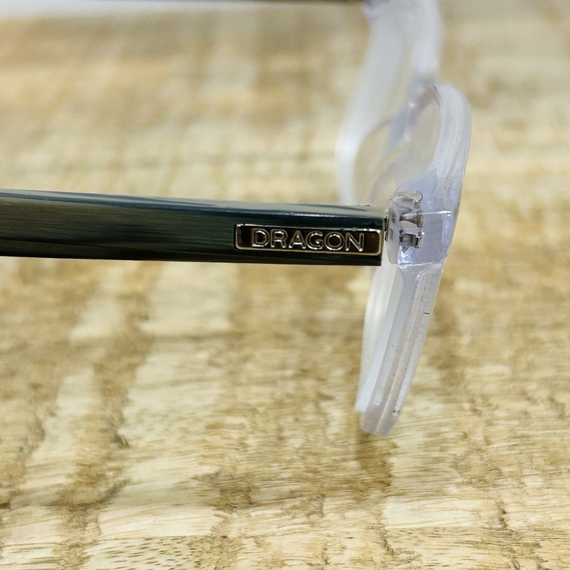 NEW DRAGON DR2026 971 TRANSPARENT GREY AUTHENTIC EYEGLASSES 53-19 145 gallery
